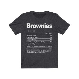 Brownies Nutrition Facts T-SHIRT | Holiday T-Shirt | Unisex – Men & Women’s Tee - Image 6