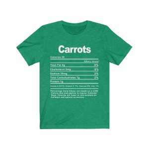 Carrots Nutrition Facts T-SHIRT | Holiday T-Shirt | Unisex – Men & Women’s Tee - Image 7