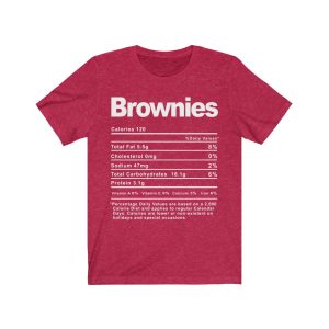 Brownies Nutrition Facts T-SHIRT | Holiday T-Shirt | Unisex – Men & Women’s Tee - Image 7