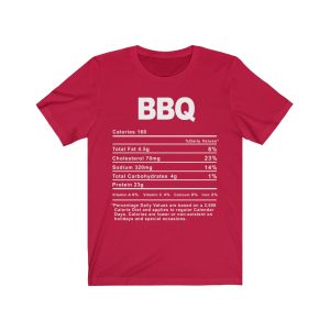BBQ Nutrition Facts T-SHIRT | Holiday T-Shirt | Unisex - Men & Women’s Tee - Image 7