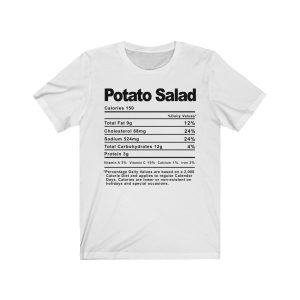 Potato Salad Nutrition Facts T-SHIRT | Holiday T-Shirt | Unisex – Men & Women’s Tee - Image 3