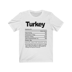 Turkey Nutrition Facts T-SHIRT | Holiday T-Shirt | Unisex – Men & Women’s Tee - Image 3