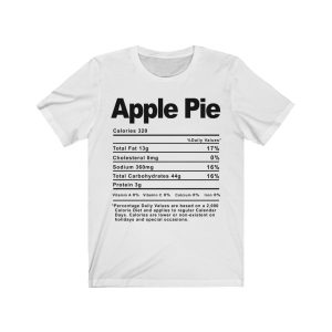 Apple Pie Nutrition Facts T-SHIRT | Holiday T-Shirt | Unisex - Men & Women’s Tee - Image 3